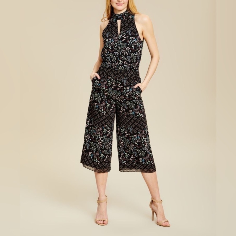 Ted Baker Marcila Hazel Halter Neck Wide Leg Floral Jumpsuit - XS - Picture 6 of 14